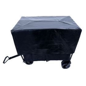Collapsible Foldable Wagon Cart with strapping system Beach Wagon Utility Cart Utility Wagon Grocery Cart for for Camping Shopping Sports Gardein
