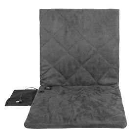 Portable Heated Seat Cushion with 3 Temperature Levels Foldable USB Plug Powered Heating Pad For Outdoor Winter Car Camping Fishing (Color: Grey New)