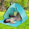 Pop Up Beach Tent Sun Shade Shelter Anti-UV Automatic Waterproof Tent Canopy for 2/3 Man w/ Net Window Storage Bag