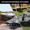 Hot Tub Steps Outdoor, 2 RV Steps with Handrail, Portable RV Stairs 3 Step, Heavy Duty Truck Camper Steps Ladders for Travel Trailers, 5th Wheel