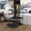 Hot Tub Steps Outdoor, 2 RV Steps with Handrail, Portable RV Stairs 3 Step, Heavy Duty Truck Camper Steps Ladders for Travel Trailers, 5th Wheel